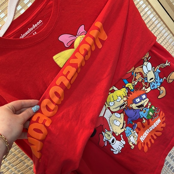 Nickelodeon Y2K long sleeve red t-shirt - Picture 2 of 4